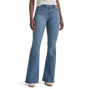 Lee Women's Legendary Mid Rise Elevated Retro Flare Jeans 18M